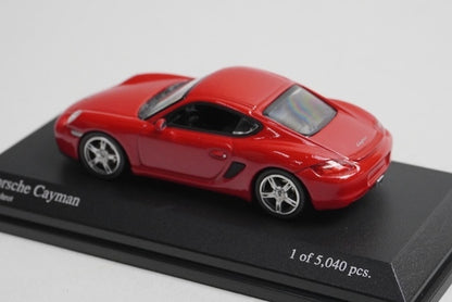 1:64 MINICHAMPS 640065620 Porsche Cayman Red model car
