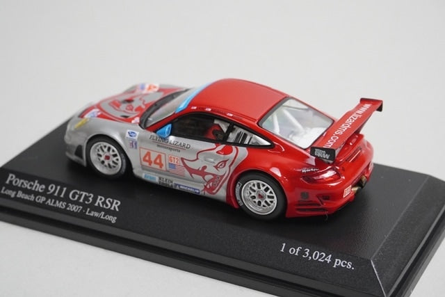 1:64 MINICHAMPS 640076444 Porsche 911 GT3 RSR ALMS 2007 #44 model car