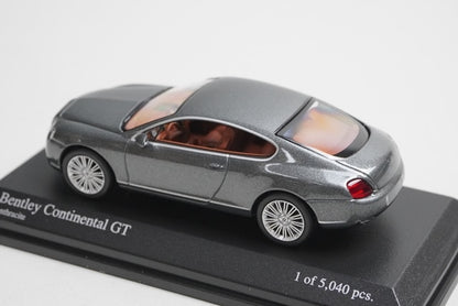 1:64 MINICHAMPS 640139600 Bentley Continental GT Grey Metallic model car
