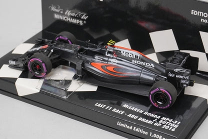 1:43 MINICHAMPS 530164022 McLaren Honda MP4-31 2016 #22 model car
