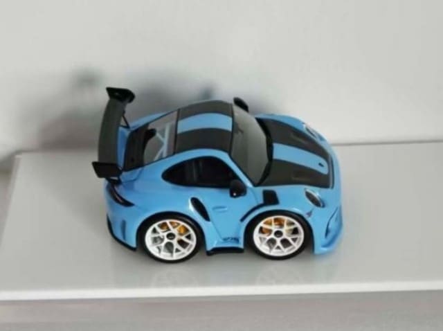 MINICRAFISMAN 1:64 911 gt3rs Egg Car Miami Blue model car