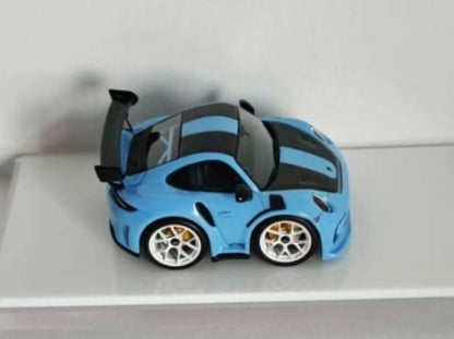 MINICRAFISMAN 1:64 911 gt3rs Egg Car Miami Blue model car