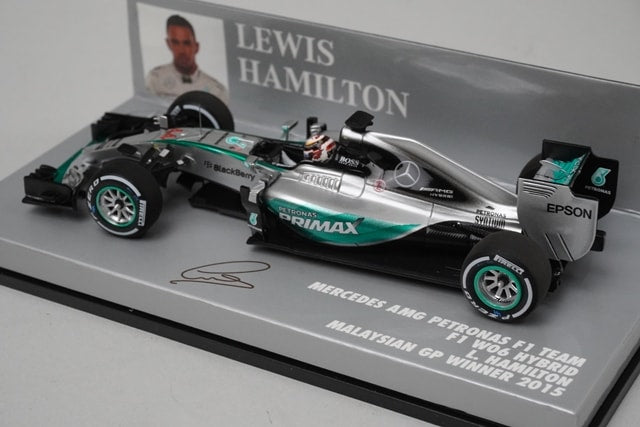 1:43 MINICHAMPS 417150044 Mercedes-AMG Petronas W06 Malaysia 2015 #44 model car