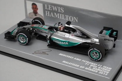 1:43 MINICHAMPS 417150044 Mercedes-AMG Petronas W06 Malaysia 2015 #44 model car