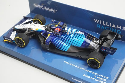 1:43 MINICHAMPS 417210163 Williams Racing Mercedes Bahrain GP 2021 #63 model car