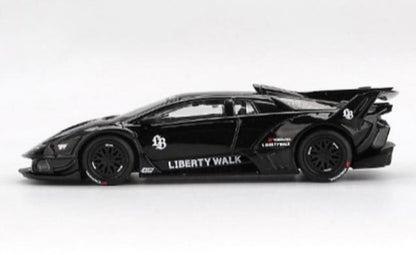 [ Pre-order ] MGT01053-L TSM MINI-GT 1:64 Lamborghini LB-Silhouette WORKS MURCIELAGO GT Evo Black (Left-hand drive)