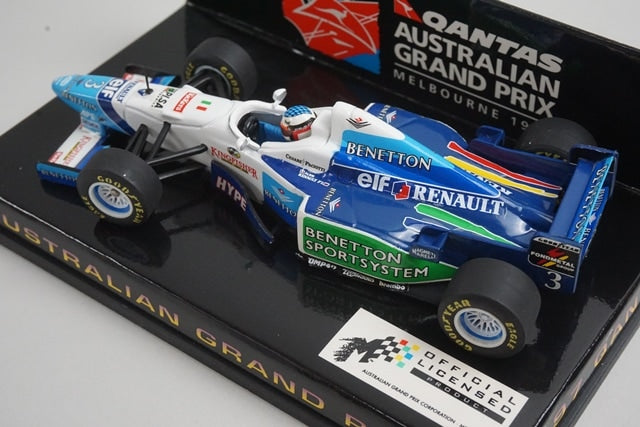 1:43 MINICHAMPS 433960003 Qantas Benetton Australian GP 1997 #3 model car