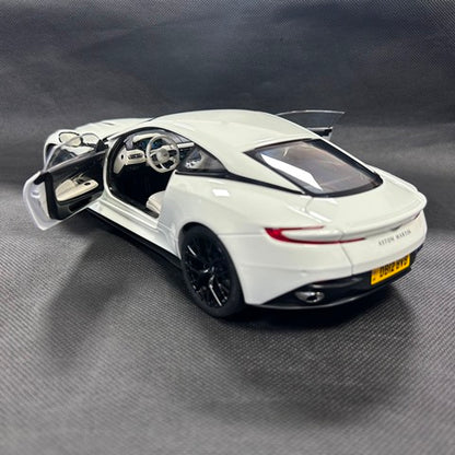 8250628YG XiaoGuang MODEL 1:18 Aston Martin DB12 White Glow in the Dark with Replacement Wheels