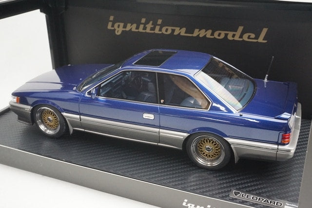 1:18 ignition model IG3701 Nissan Leopard 3.0 Ultima Blue/Silver model car