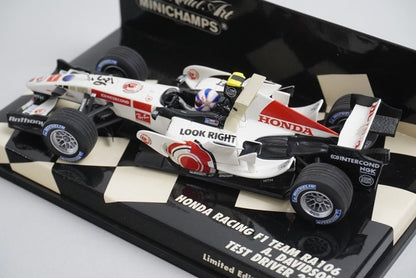 1:43 MINICHAMPS 400060036 Honda Racing F1 Team RA106 2006 #36 model car
