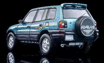 [ Pre-order ] LV-N354b TOMYTEC 1:64 Toyota RAV4L V (Light Blue/Gray) 1995 Model 336204