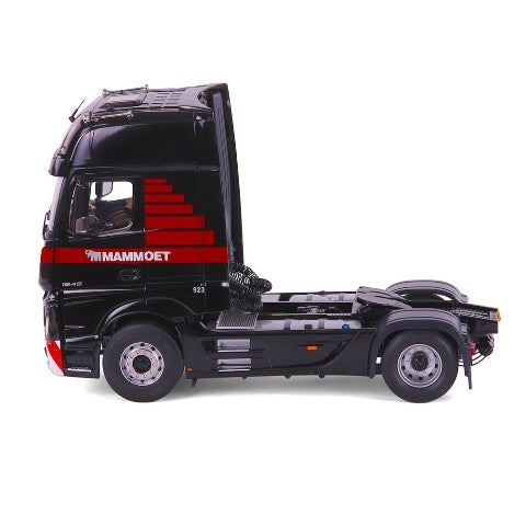 410317 NZG 1:18 Mercedes-Benz Actros Mammut Road Cargo Black model car
