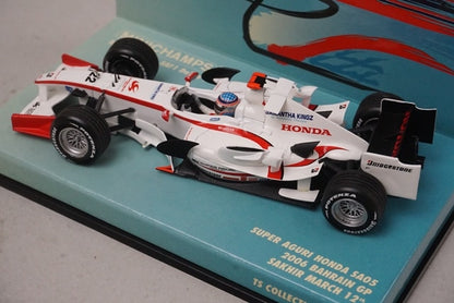 1:43 MINICHAMPS 518064322 Super Aguri Honda SA05 Bahrain GP 2006 #22 model car