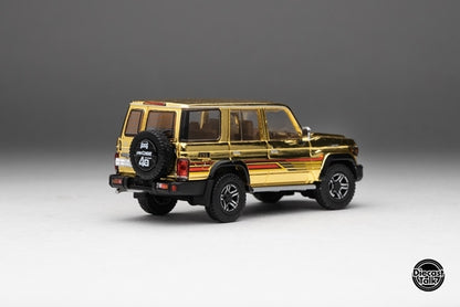 DTGSPC8 GCD Gaincorp Products 1:64 Toyota Land Cruiser 70 Arab Specification Gold Edition DiecastTalk Special Order
