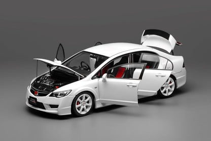 M85404 MOTORHELIX 1:18 Honda Civic Type R FD2 2007 Late Ver Premium White Pearl model car