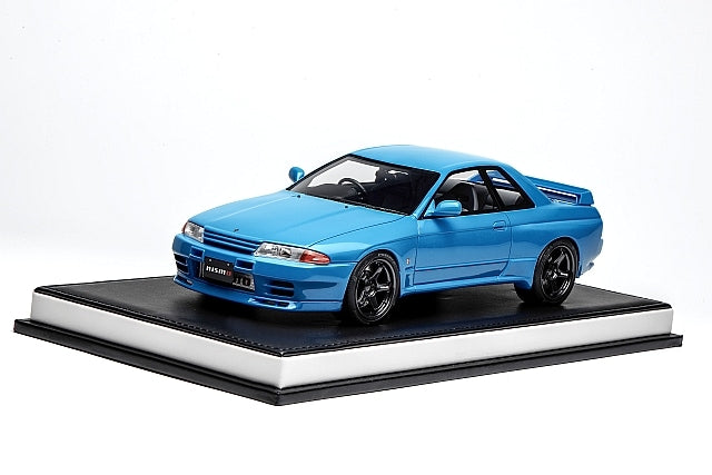 MH029CB MOTORHELIX 1:18 Scale Nissan Skyline GT-R (R32) Customized Version Cyan Blue