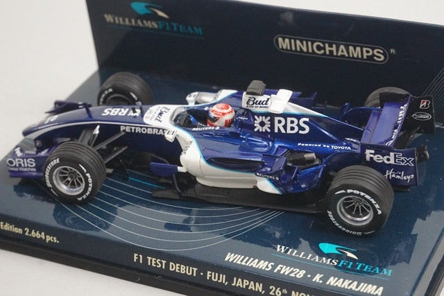 1:43 MINICHAMPS 400060135 Williams FW28 F1 Test Fuji 2006 model car