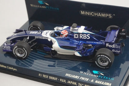 1:43 MINICHAMPS 400060135 Williams FW28 F1 Test Fuji 2006 model car