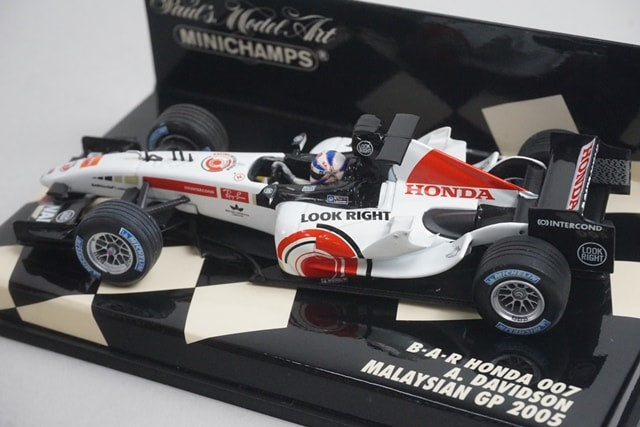 1:43 MINICHAMPS 400050104 BAR Honda 007 Malaysian GP 2005 #4 model car