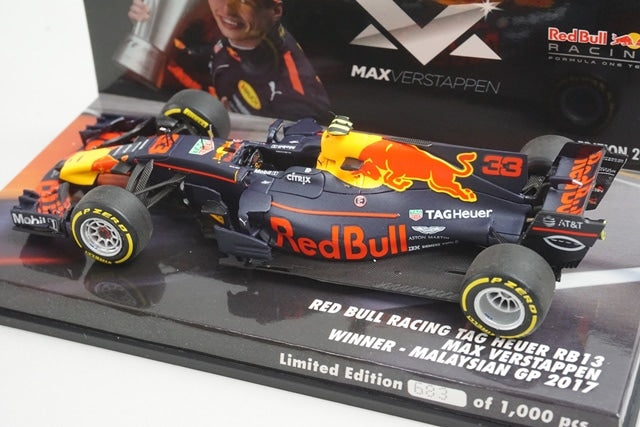 1:43 MINICHAMPS 447171533 Red Bull Racing TAG Heuer RB13 Malaysian GP 2017 #33 model car