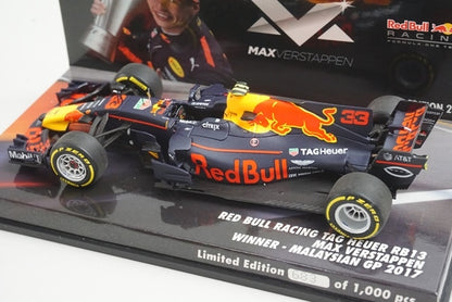 1:43 MINICHAMPS 447171533 Red Bull Racing TAG Heuer RB13 Malaysian GP 2017 #33 model car
