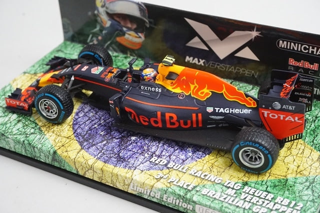 1:43 MINICHAMPS 447161233 Red Bull Racing TAG Heuer RB12 Brazilian GP 2016 #33 model car