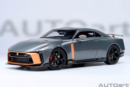 77510 AUTOart 1:18 Nissan GT-R50 by ITALDESIGN Gray Gold model car
