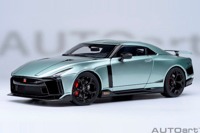 77512 AUTOart 1:18 Nissan GT-R50 by ITALDESIGN Metallic Green Black model car