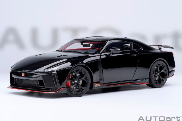 77513 AUTOart 1:18 Nissan GT-R50 by ITALDESIGN Black Matte Black model car