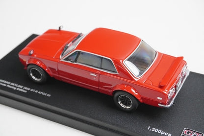 1:43 KYOSHO 03026DR BrandNumber Custom Nissan Skyline 2000 GT-R KPGC10 Red model car