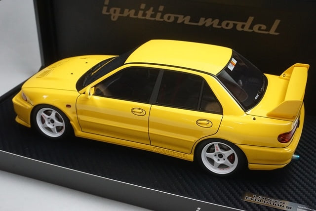 1:18 ignition model IG3551 Mitsubishi Lancer Evolution III GSR CE9A Yellow model car