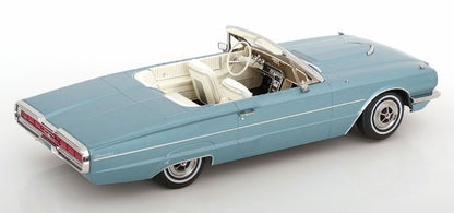 [ Pre-order ] KKDC181341 KK Scale 1:18 Ford Thunderbird Convertible 1966 Light Blue Metallic