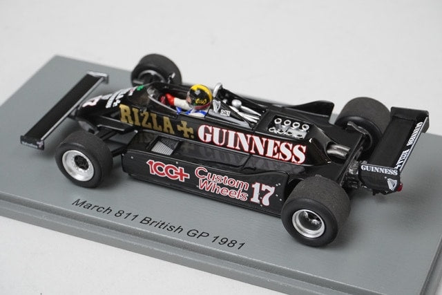 1:43 SPARK S7171 March 811 British GP 1981 #17 D.Daly model car