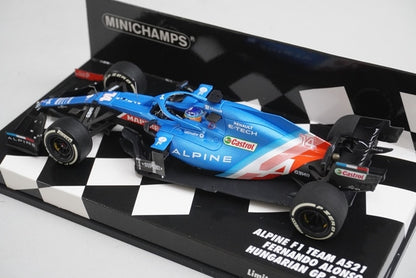 1:43 MINICHAMPS 417211214 Alpine A521 Hungarian GP 2021 #14 model car