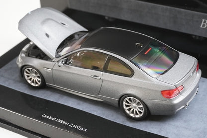 1:43 MINICHAMPS 436026321 BMW M3 (E92) 2008 Matte Grey model car