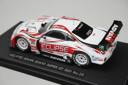 1:43 EBBRO 43906 Lexus Eclipse Advan SC430 Super GT500 2007 #25 White/Red model car