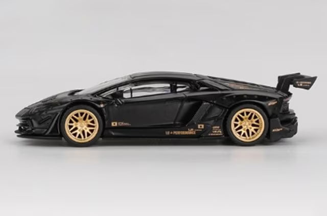 MGT01087-L TSM MINI-GT 1:64 LB WORKS Lamborghini Aventador Limited Edition Matte Black (Left-hand drive)