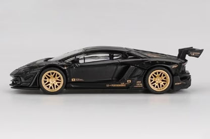 MGT01087-L TSM MINI-GT 1:64 LB WORKS Lamborghini Aventador Limited Edition Matte Black (Left-hand drive)
