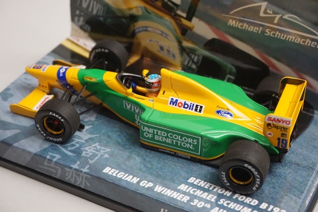 1:43 MINICHAMPS 447920019 Benetton Ford B192 Belgian Grand Prix 1992 #19 model car