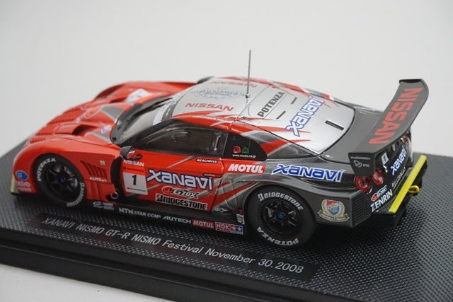 1:43 EBBRO 44201 Nissan Xanavi Nismo GT-R Nismo Festival 2008 #1 model car