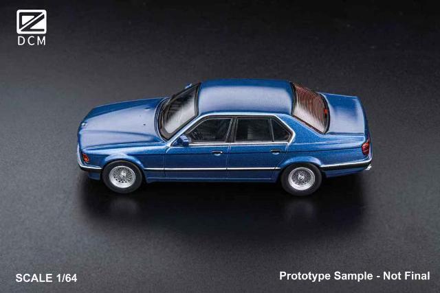 [ Pre-order ] DCM 1:64 BMW E32 7 Series Sedan Alpina Blue