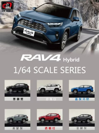 LCD 1:64 Toyota RAV4 Hybrid Blue & Gray