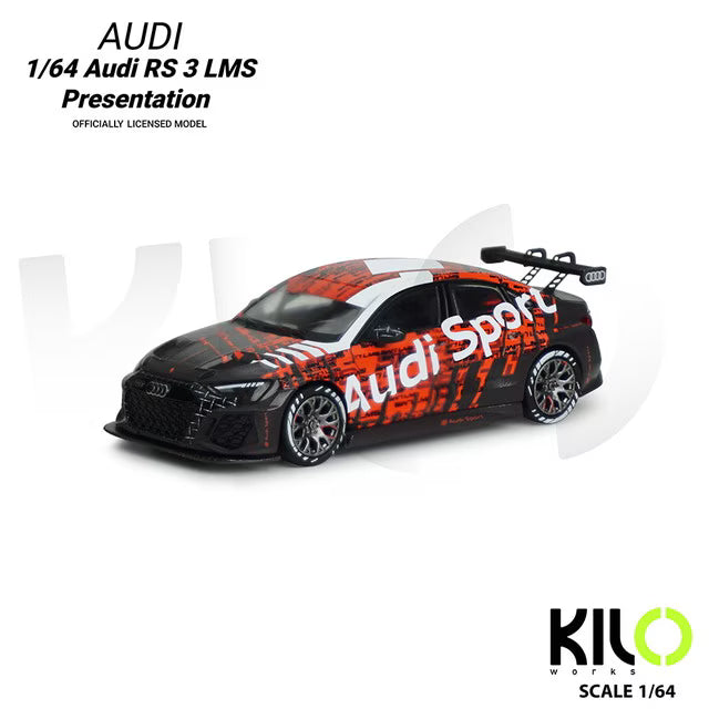 KLW0024-2 KILOworks 1:64 Audi RS 3 LMS Presentation