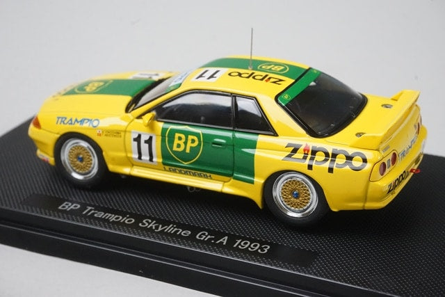1:43 EBBRO 44156 Nissan BP Trampio Skyline Gr.A 1993 #11 Yellow model car