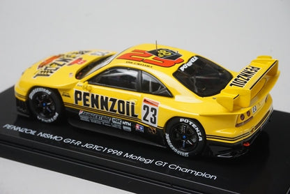1:43 EBBRO 44251 Nissan Pennzoil Nismo GT-R Motegi GP 1998 #23 Yellow model car