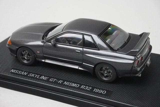 1:43 EBBRO 44131 Nissan Skyline GT-R Nismo R32 1990 Gun Gray model car