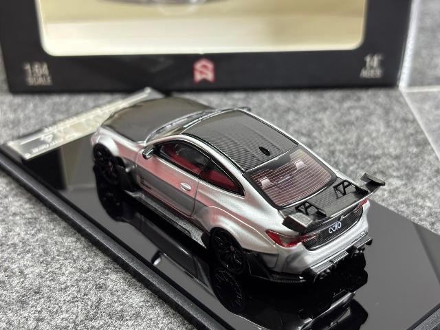 SW Street Weapon 1:64 BMW G82 M4 Wide-Body Modified Modification Alexander Silver Carbon Cap