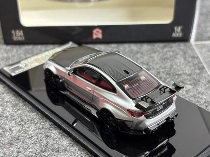 SW Street Weapon 1:64 BMW G82 M4 Wide-Body Modified Modification Alexander Silver Carbon Cap