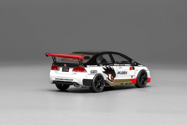 [ Pre-order ] M65406 MOTORHELIX 1:64 Scale Honda Civic Type R (FD2) MUGEN Livery White