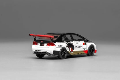 [ Pre-order ] M65406 MOTORHELIX 1:64 Scale Honda Civic Type R (FD2) MUGEN Livery White